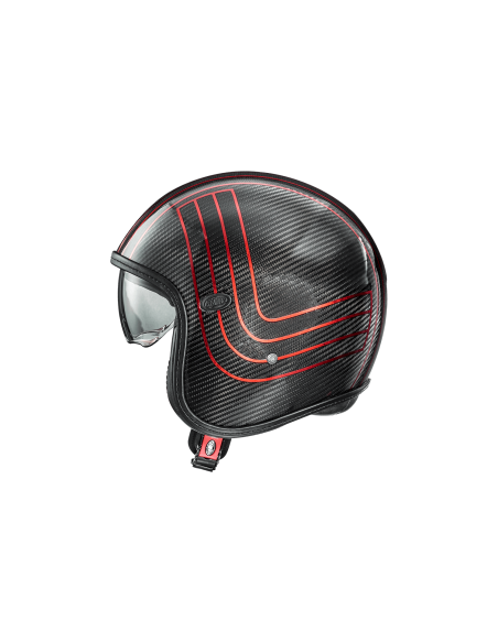 Premier, Vintage Platinum Casco Jet In Fibra Di Carbonio - ED. CARBON EX RED CHROMED