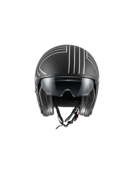 Premier, Vintage Casco Jet In Fibra Di Carbonio, Dyneema e Aramidica - EX SILVER CHROMED BM