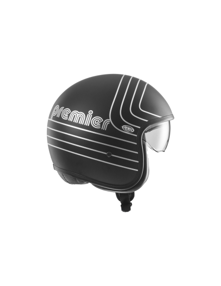 Premier, Vintage Casco Jet In Fibra Di Carbonio, Dyneema e Aramidica - EX SILVER CHROMED BM