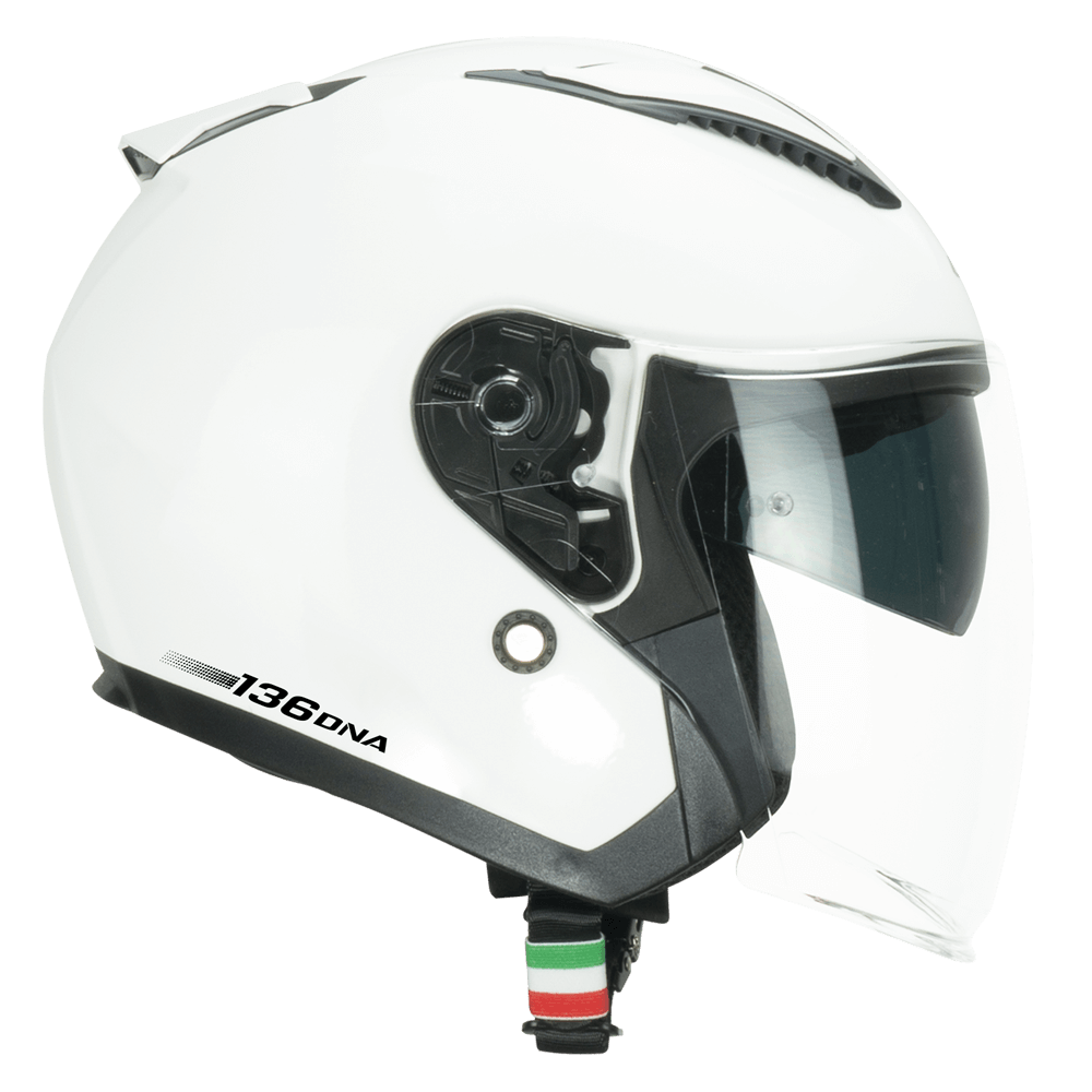 136A CGM, Casco Doppiavisiera E2206 DNA MONO - Bianco
