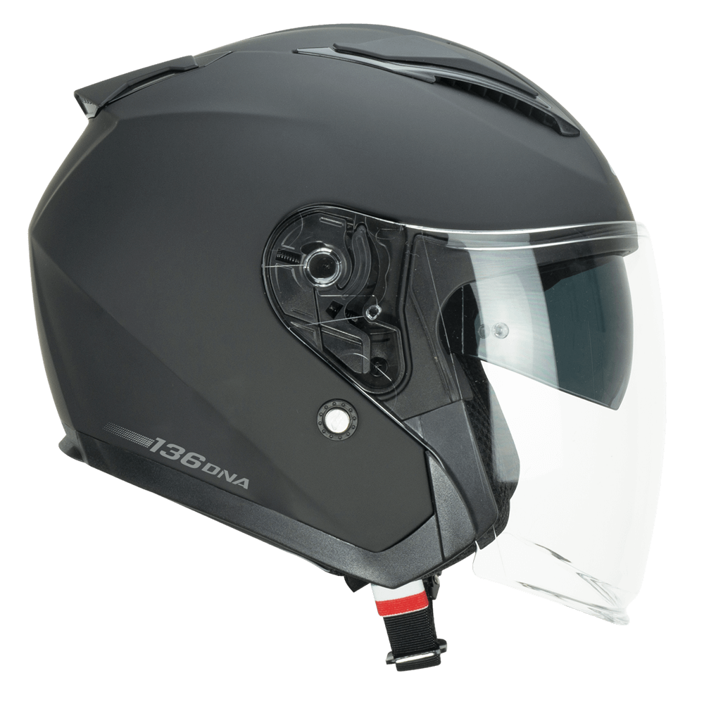 136A CGM, Casco Doppia visiera E2206 DNA MONO - Nero