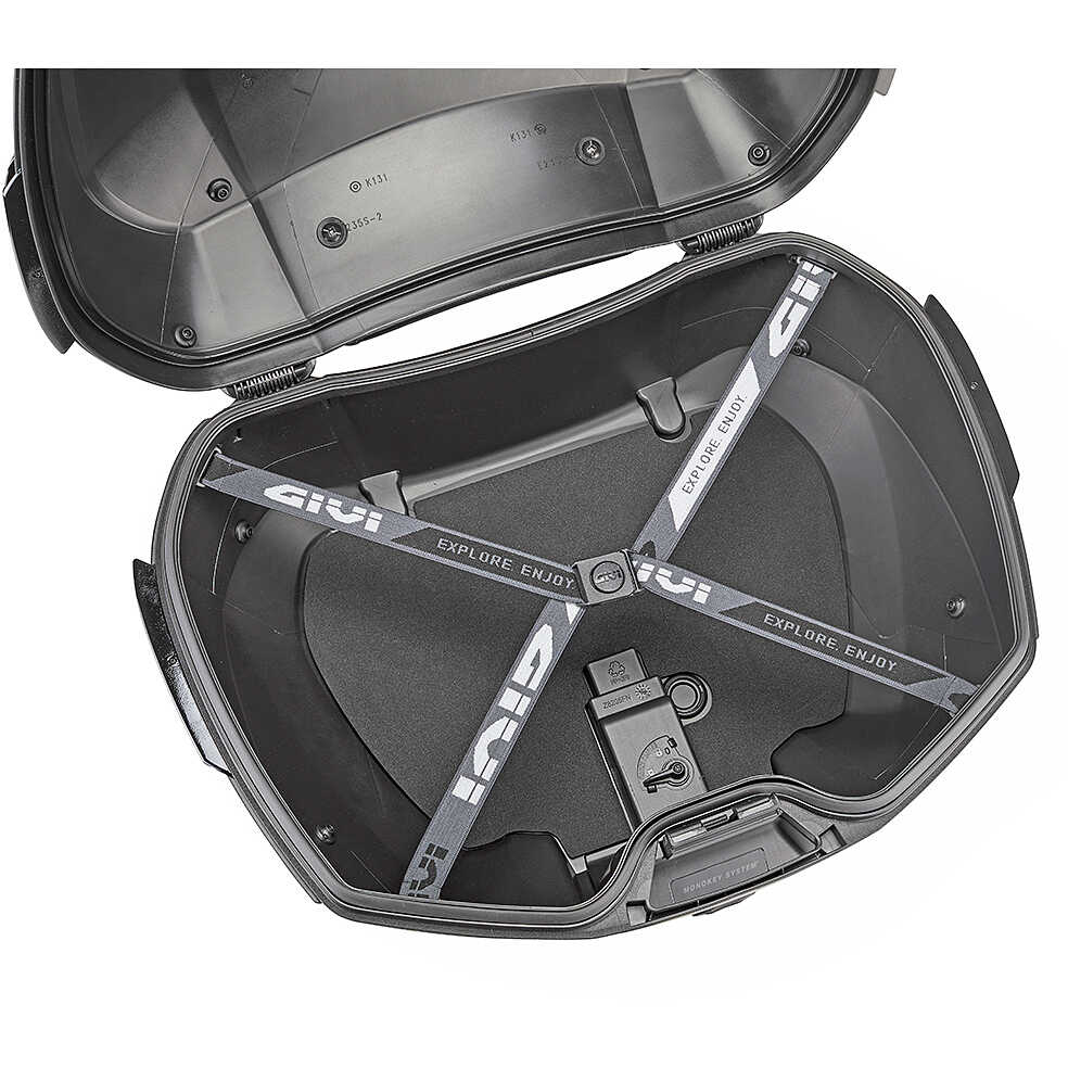 Bauletto Moto Monokey Givi V49 AIR Nero Catadiottro Rosso