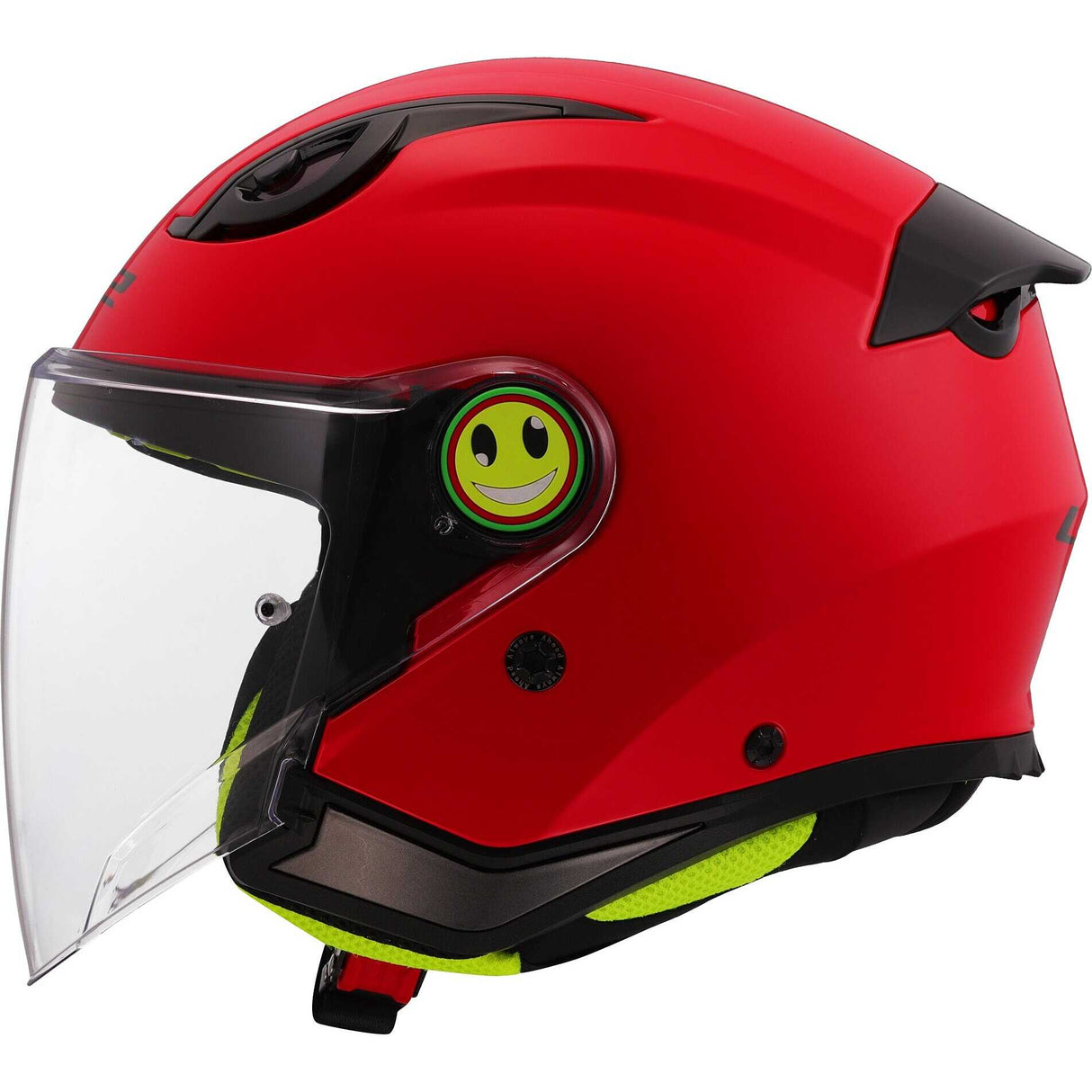 Casco aperto bambino LS2 OF622 FUNNY II SOLID RED in KPA leggero ECE 22.06