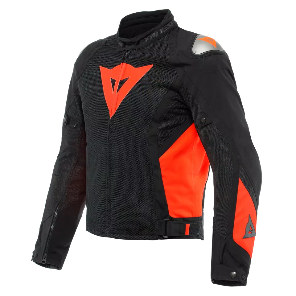 Dainese Energyca Air Tex BLACK/FLUO-RED – Giacca Moto Estiva Uomo
