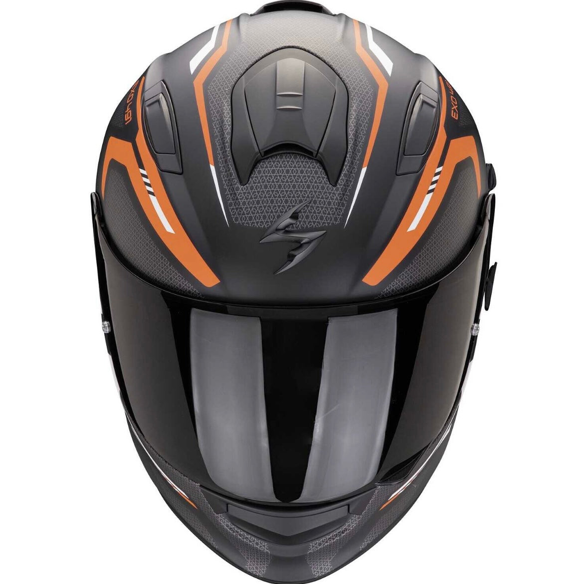 EXO-491 KRIPTA Nero Arancione Bianco – Casco Integrale Moto ECE 22.06