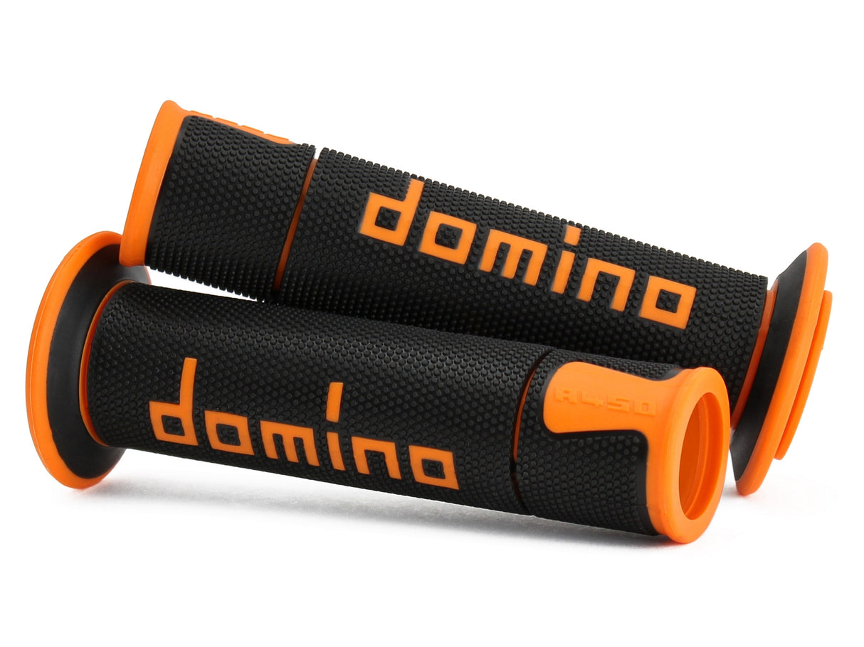DOMINO COPPIA MANOPOLE NERO/ARANCIO RACING A450