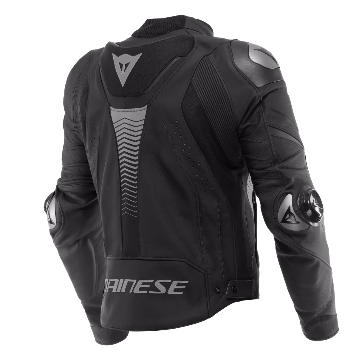 Dainese Super Speed 4 – Giacca Moto in Pelle Traforata Uomo Black-Matt Charcoal-Grey