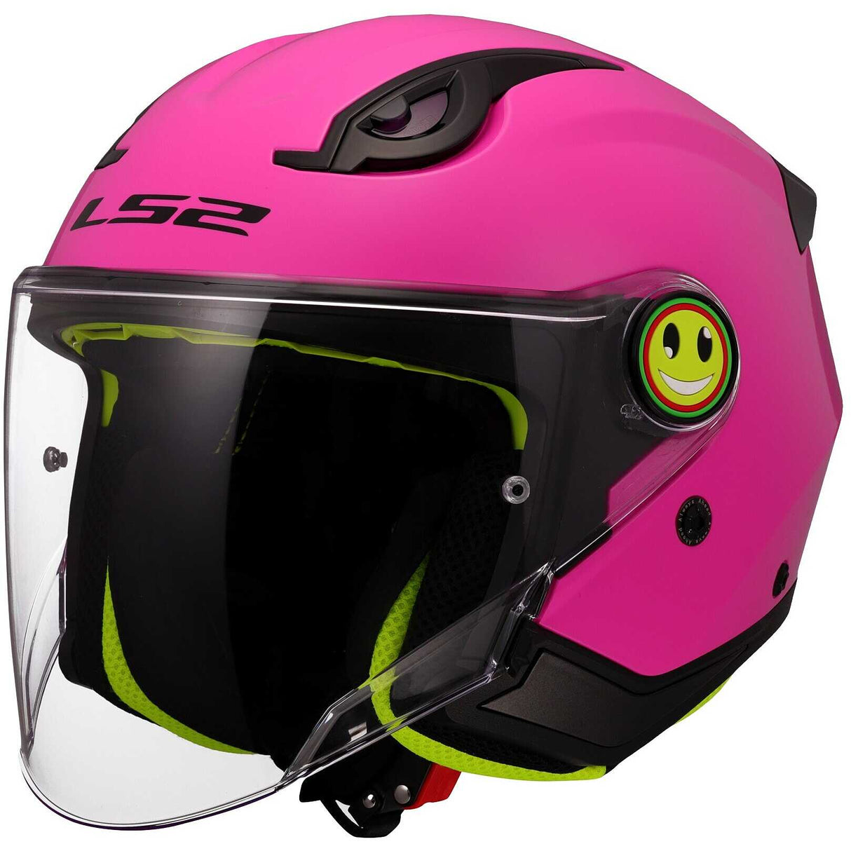 Casco aperto bambino LS2 OF622 FUNNY II SOLID PINK in KPA leggero ECE 22.06