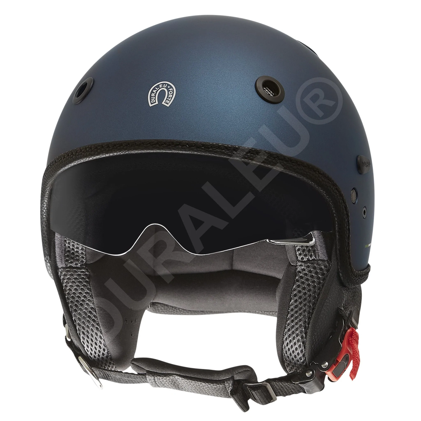 Duraleu Nudo, Casco Jet Con Doppia Visiera - BLU OPACO