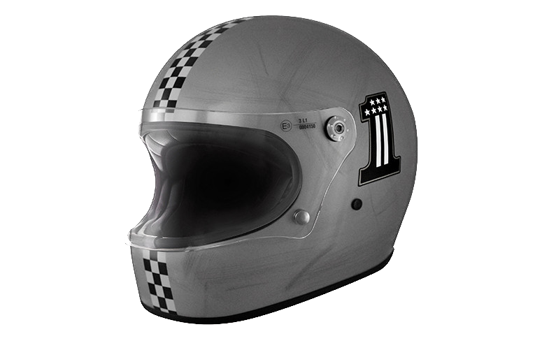 Premier Trophy, Casco Integrale Vintage In Carbonio Tricomposito - CK 1 OLD STYLE SILVER