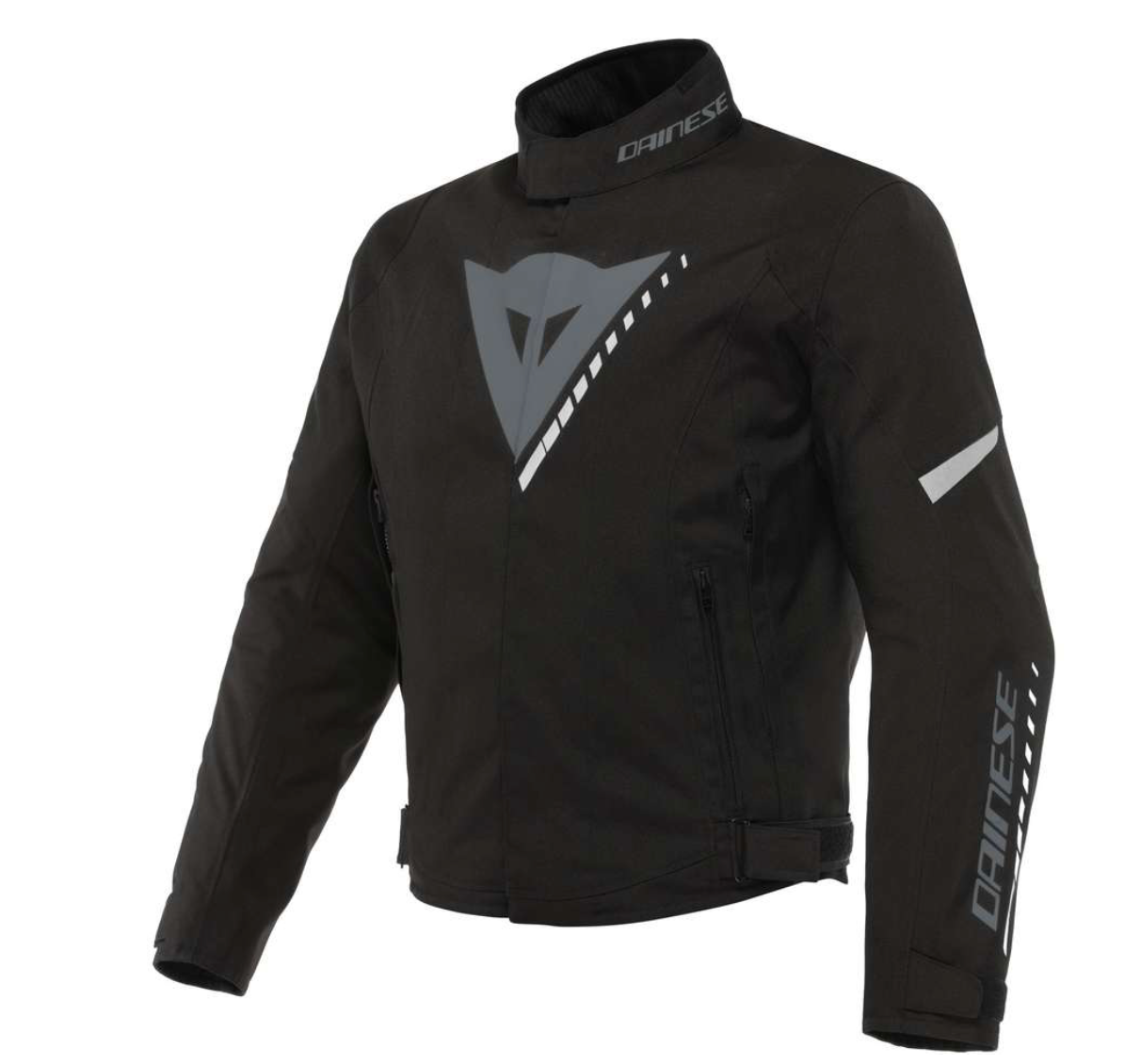 Dainese Veloce D-Dry – Giacca Moto Impermeabile Black/Charcoal-Gray/White