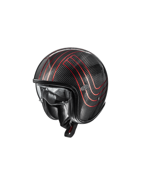 Premier, Vintage Platinum Casco Jet In Fibra Di Carbonio - ED. CARBON EX RED CHROMED