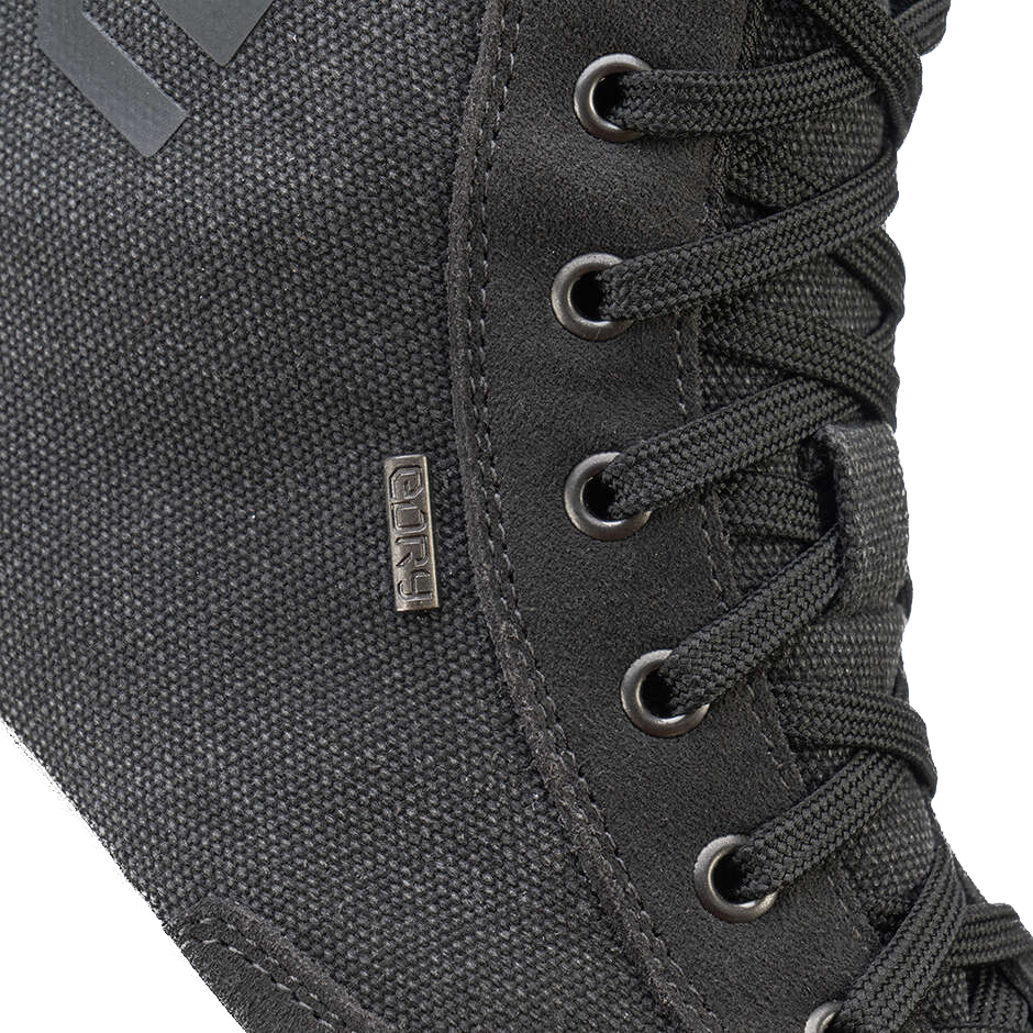 Eleveit Antibes WP Canvas Anthracite – Scarpe Moto Unisex Impermeabili CE