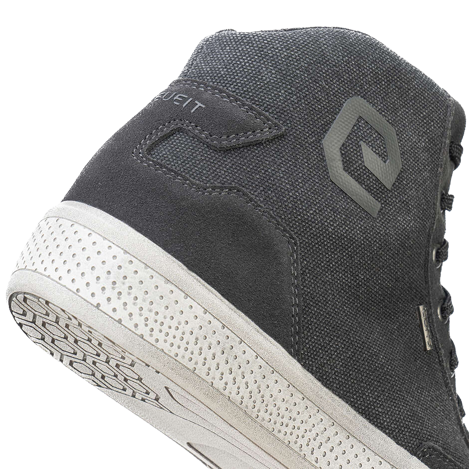 Eleveit Antibes WP Canvas Anthracite – Scarpe Moto Unisex Impermeabili CE