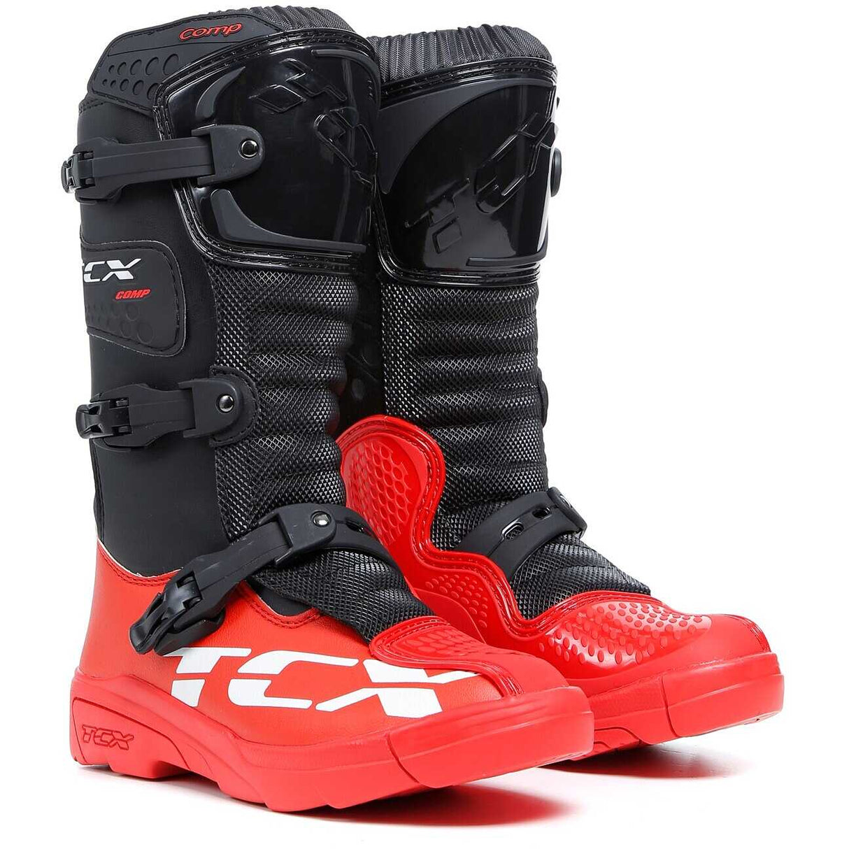 TCX Comp Kid – Stivali Cross Enduro Bambini Black/Red