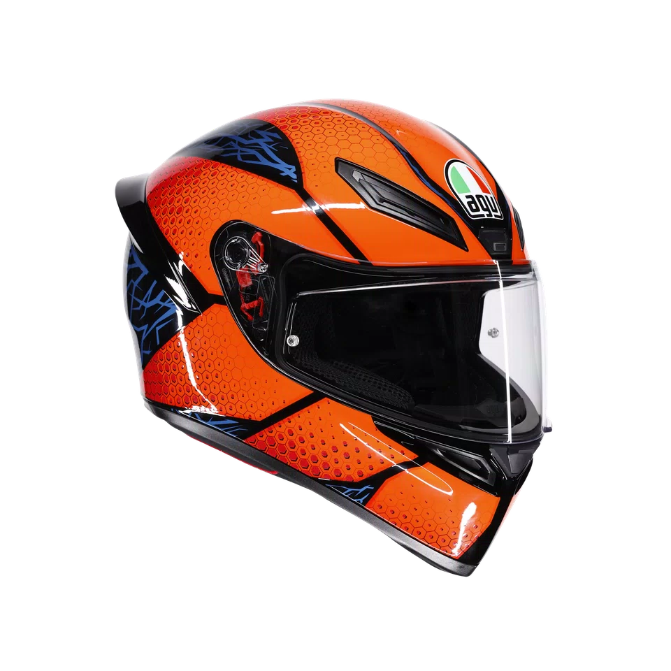 AGV K1 S SPEEDARMOR BLACK/ORANGE/BLUE – Casco Integrale Moto ECE 22.06