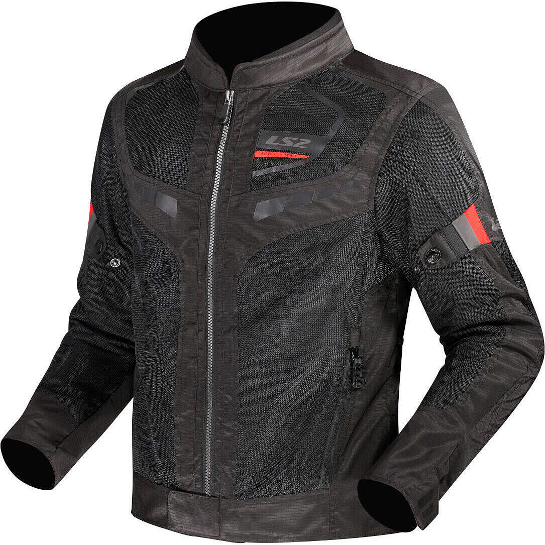 LS2 GARDA AIR MAN JACKET BLACK RED