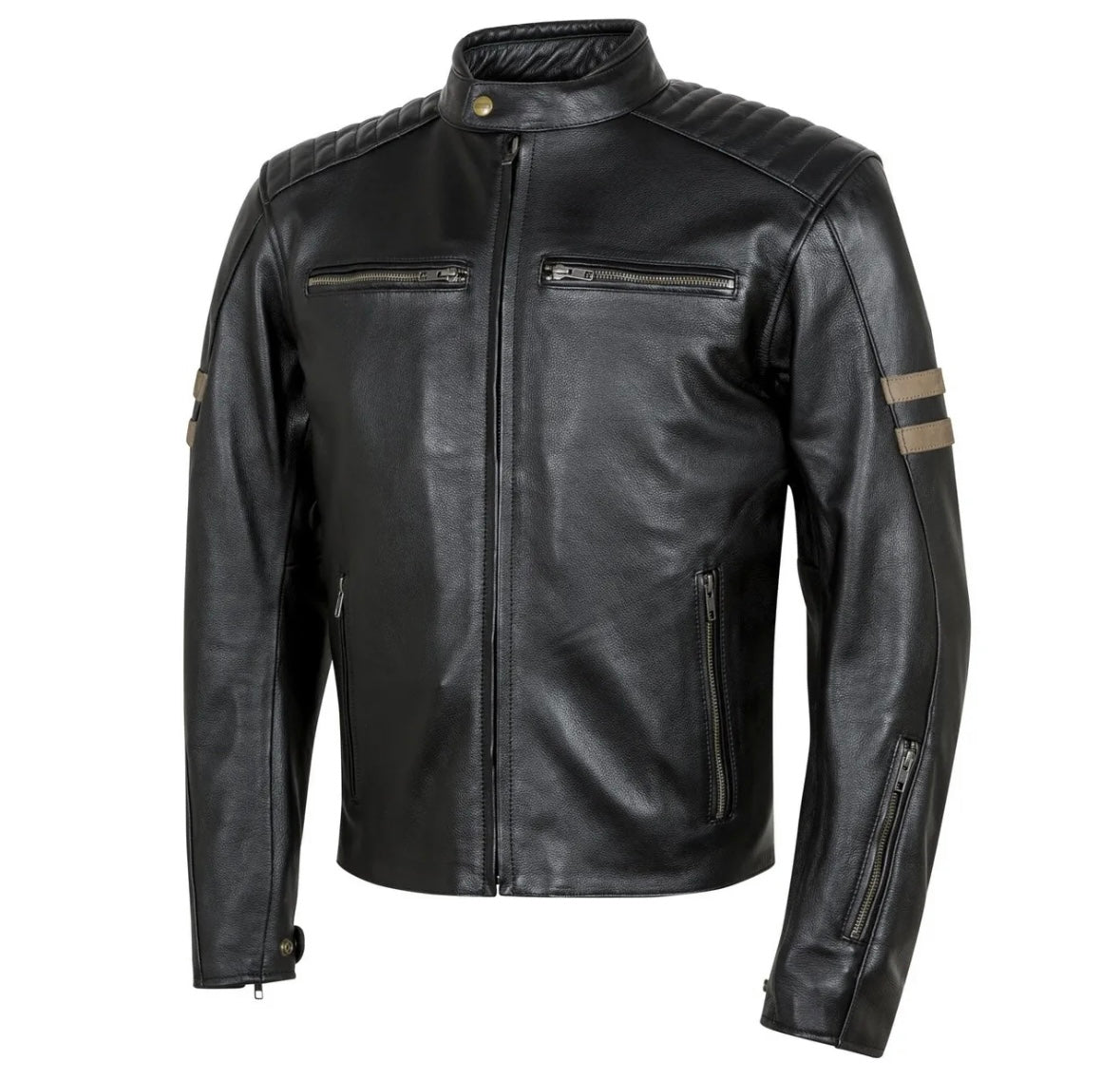 GIACCA DI PELLE DA MOTO 12 MESI MOORE LEGEND, UOMO