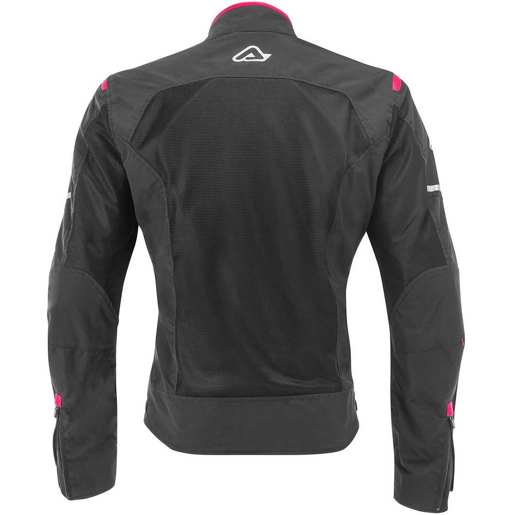 Giacca Moto Estiva Certificata Classe AA CE Donna Acerbis RAMSEY VENTED 2.0 NERA/FUCSIA