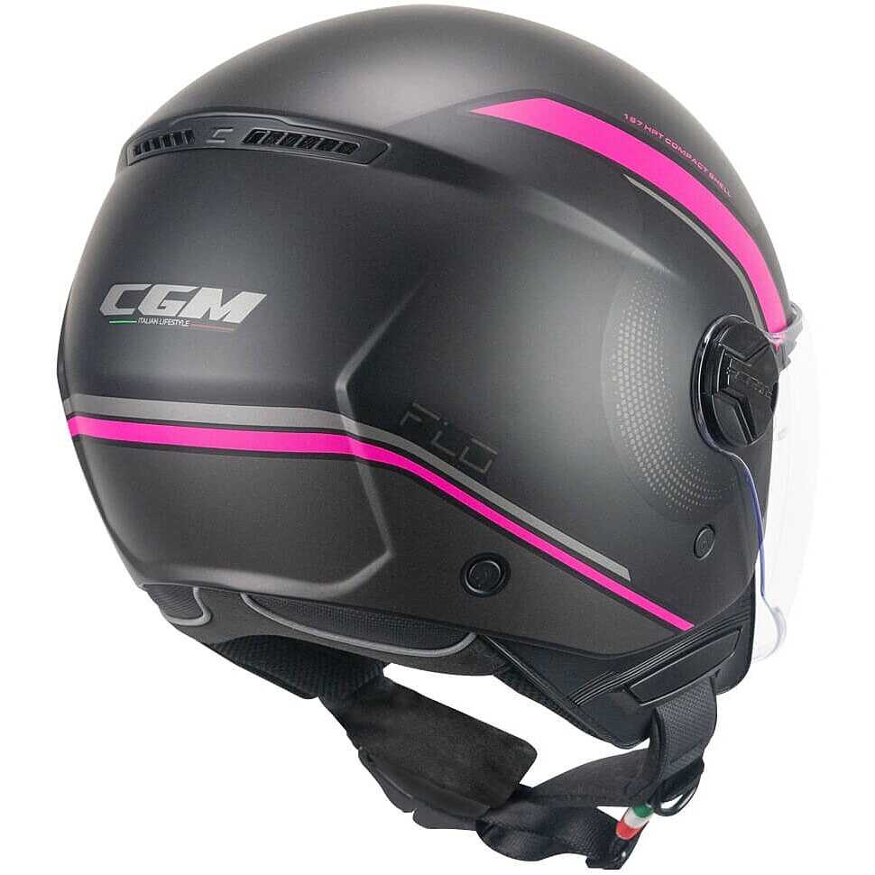 167M FLO DOT Nero Fucsia fluo opaco lunga