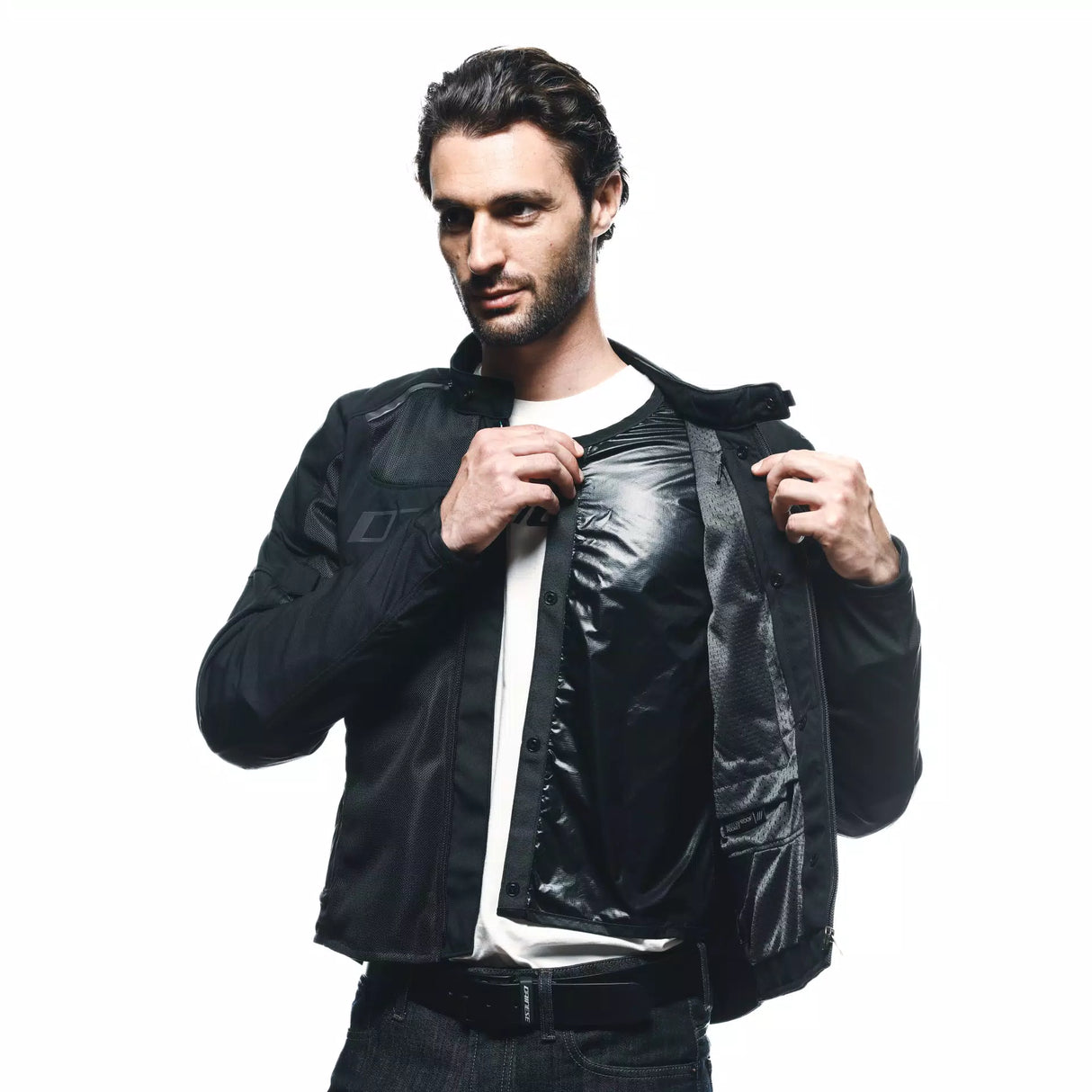 DAINESE AIR FRAME 3 TEX GIACCA MOTO ESTIVA IN TESSUTO UOMO 691 BLACK/BLACK/BLACK