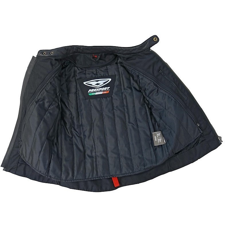 Prexport, Shadow, Giacca Certificata Vera Pelle - Nero