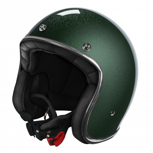 Casco Jet Stormer Quartz Vintage ECE 22.06 GLITTER GREEN GLOSSY
