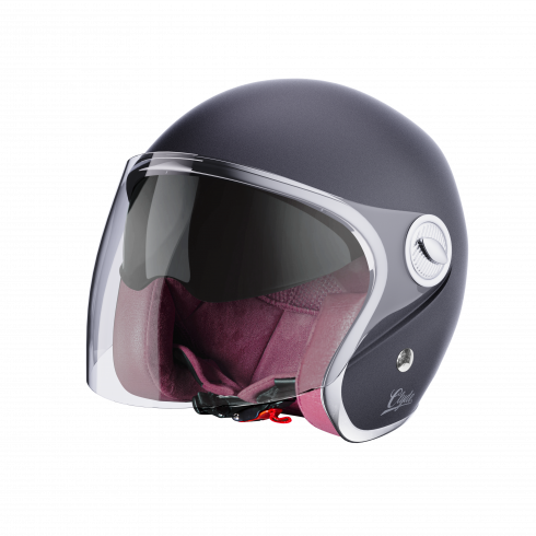 Casco Jet vintage Stormer Clyde ECE 22.06 BLACK MATT