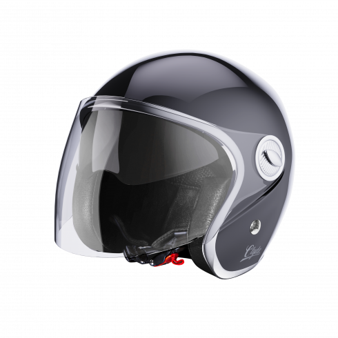Casco Jet vintage Stormer Clyde ECE 22.06 BLACK PEARLY