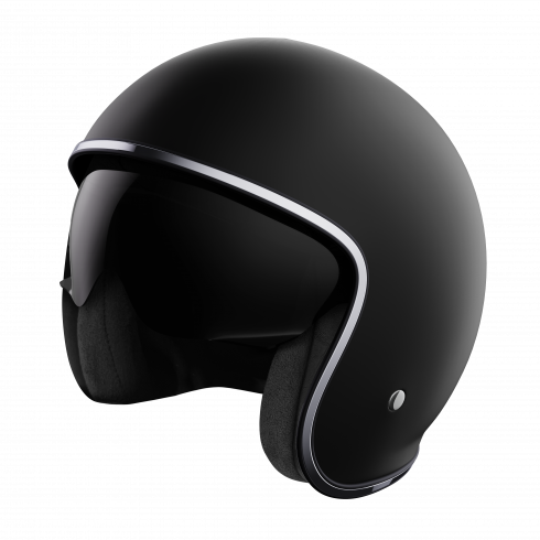 Casco Jet Retrò Stormer Prime ECE 22.06 BLACK MATT