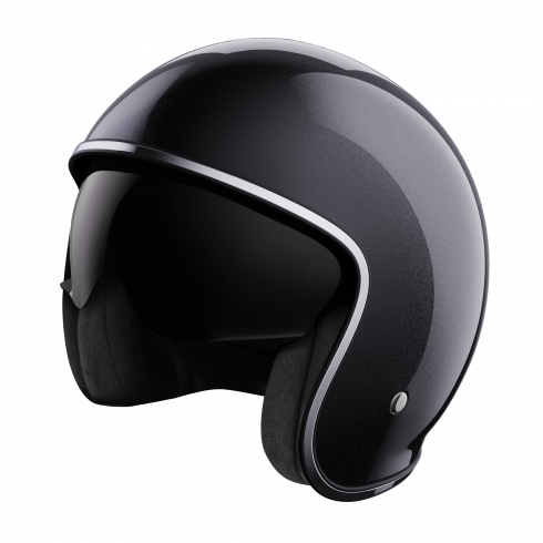 Casco Jet Retrò Stormer Prime ECE 22.06 BLACK PEARLY