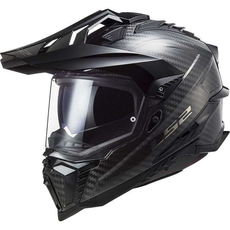 LS2 MX701 Explorer C EXPLORER GLOSS CARBON – Casco Adventure in Fibra di Carbonio ECE 22.06