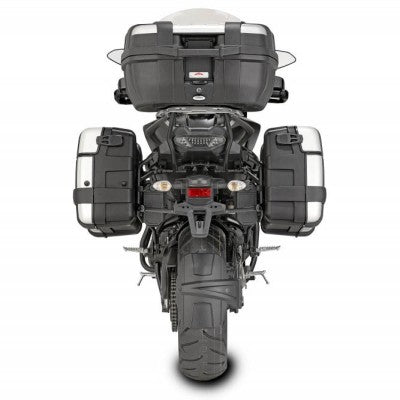 GIVI TRK33NPACK2 COPPIA VALIGIA NERA 33 LT CON FINITURA IN ALLUMINIO ANODIZZATO DOTATA DI SPORTELLO DI APERTURA SUPERIORE.