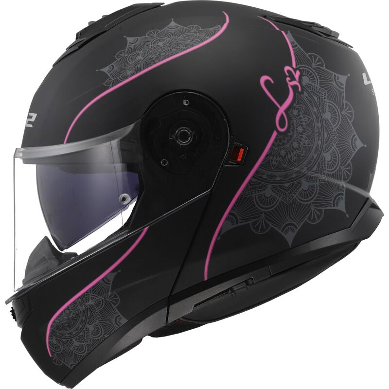 LS2 FF908 Strobe II – Casco Modulare Moto Omologato ECE 22.06 LUX M.BLACK PINK-06
