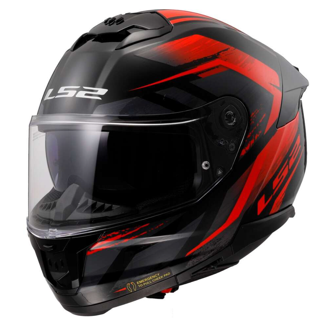 LS2 FF808 Stream II Fury Black Red – Casco Integrale Moto ECE 22.06