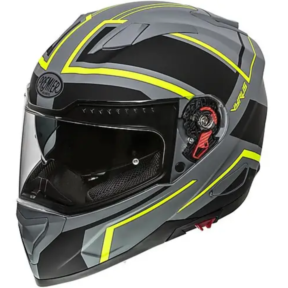 Premier VYRUS, Casco Integrale Con Visierino Parasole - ND Y GREY BM