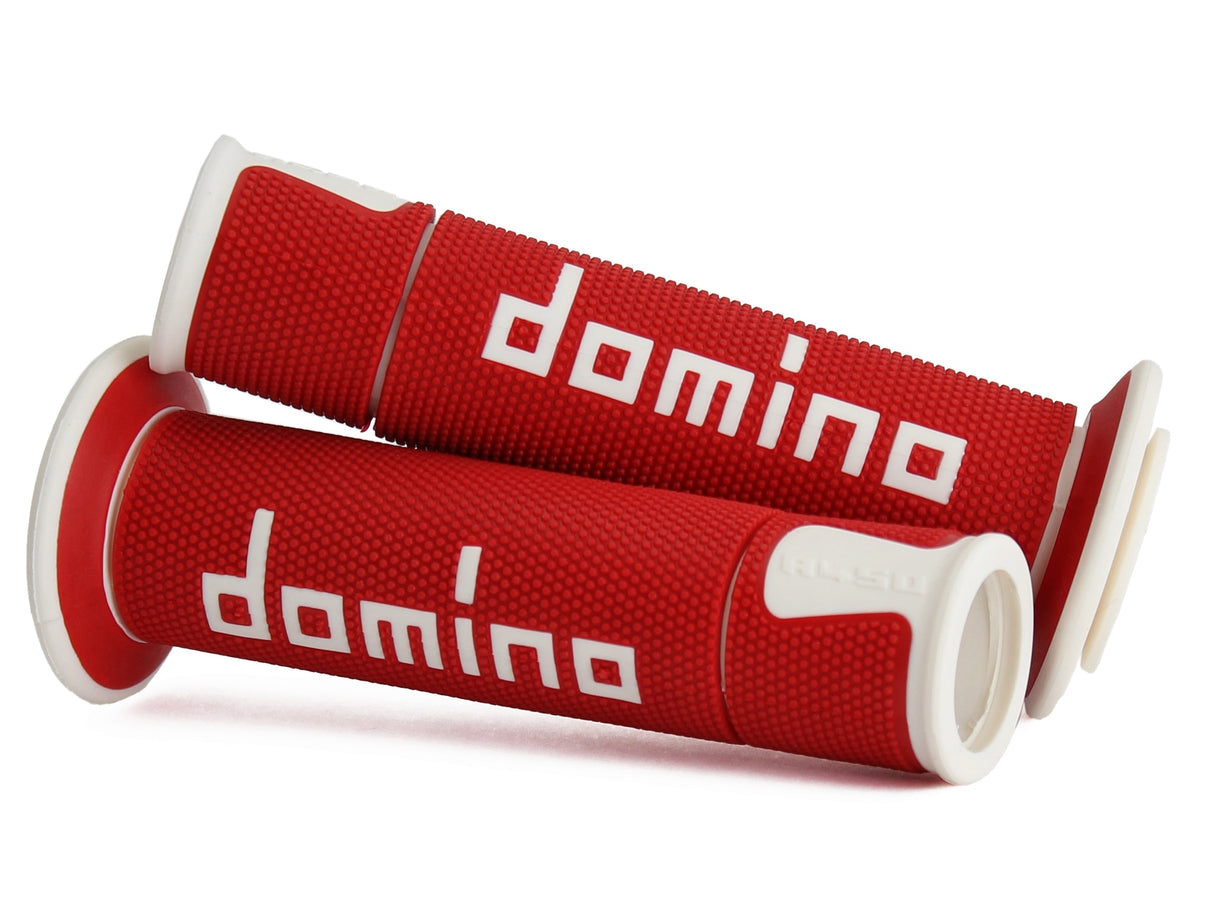 DOMINO COPPIA MANOPOLE ROSSO/BIANCO RACING