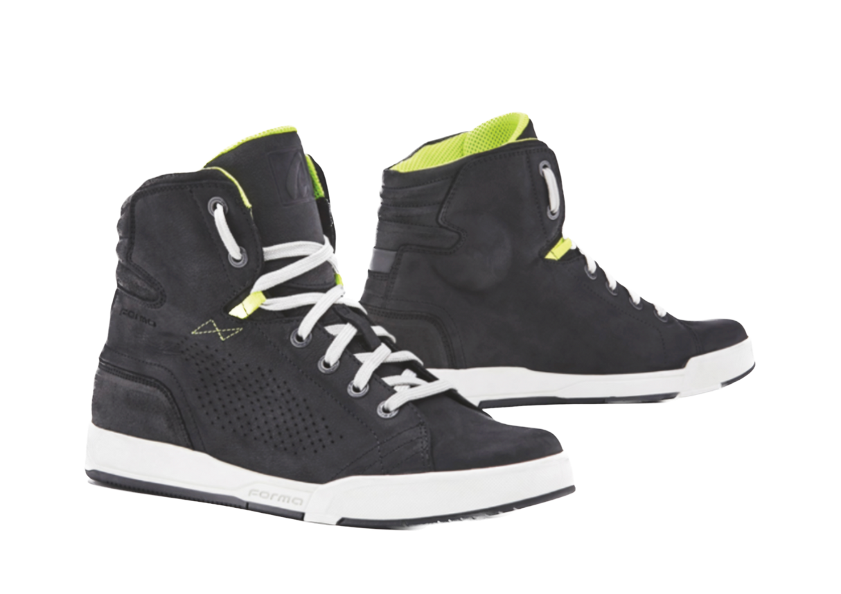 Forma Swift Flow Black/White – Scarpe Moto Estive Certificate CE