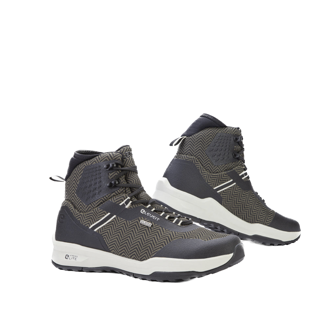 Eleveit Diverge WP Verde Oliva Scuro – Scarpe Moto Impermeabili Certificate CE