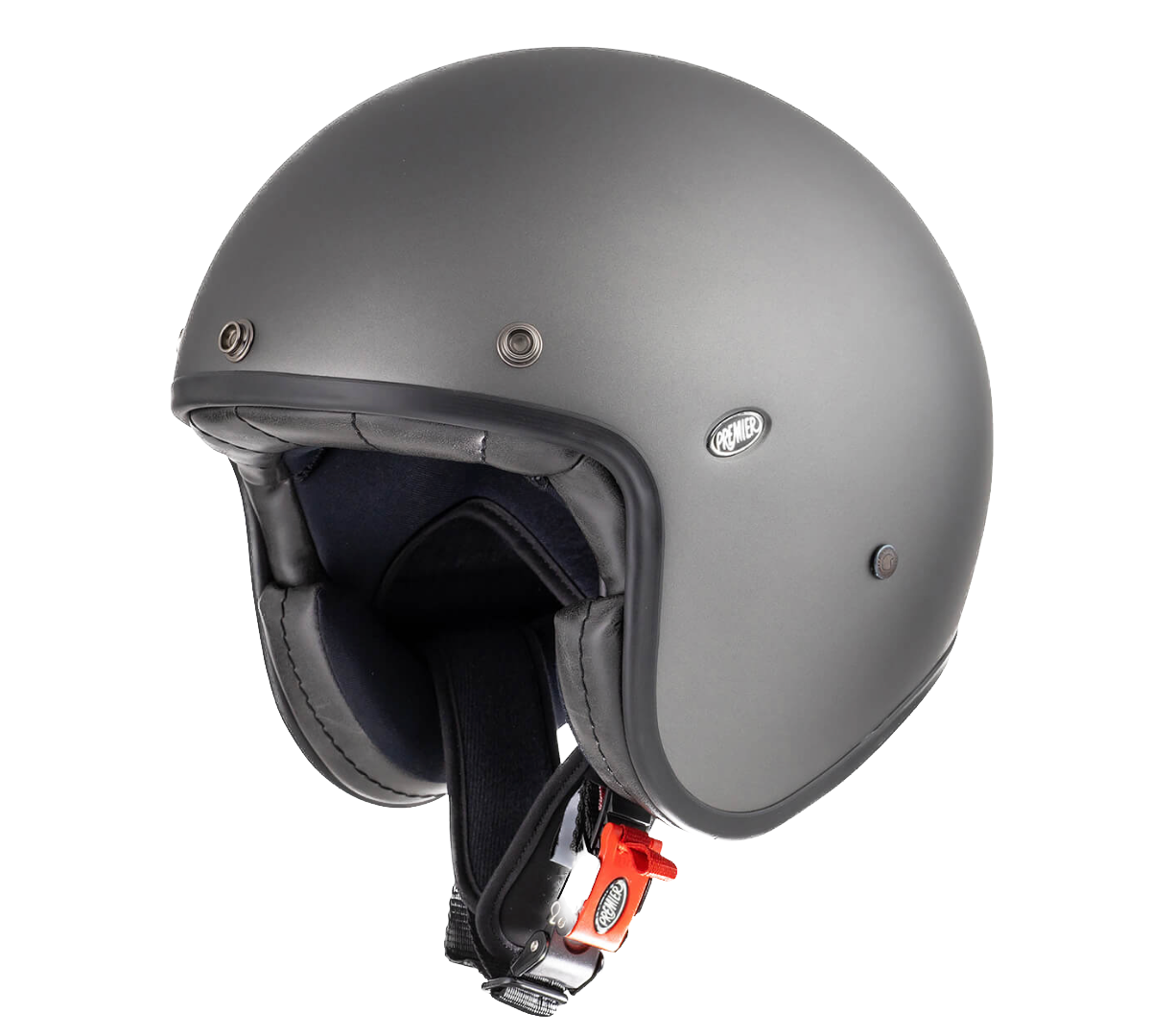 Premier, Petit Casco Jet In Fibra Di Carbonio, Dyneema e Aramidica - U17 BM Grigio Antracite