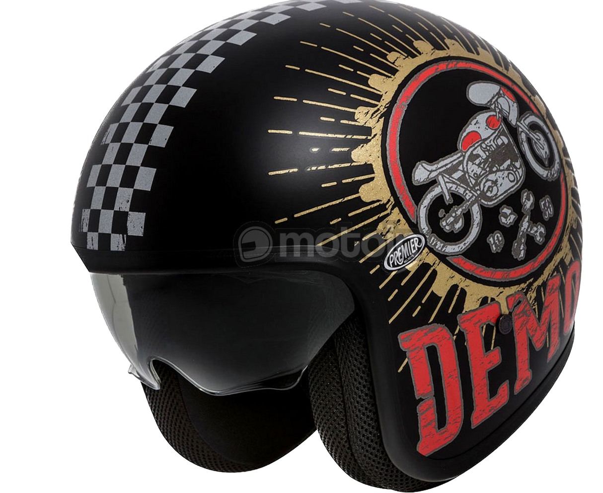 Premier, Vintage Casco Jet In Fibra Di Carbonio, Dyneema e Aramidica - SPEED DEMON U9