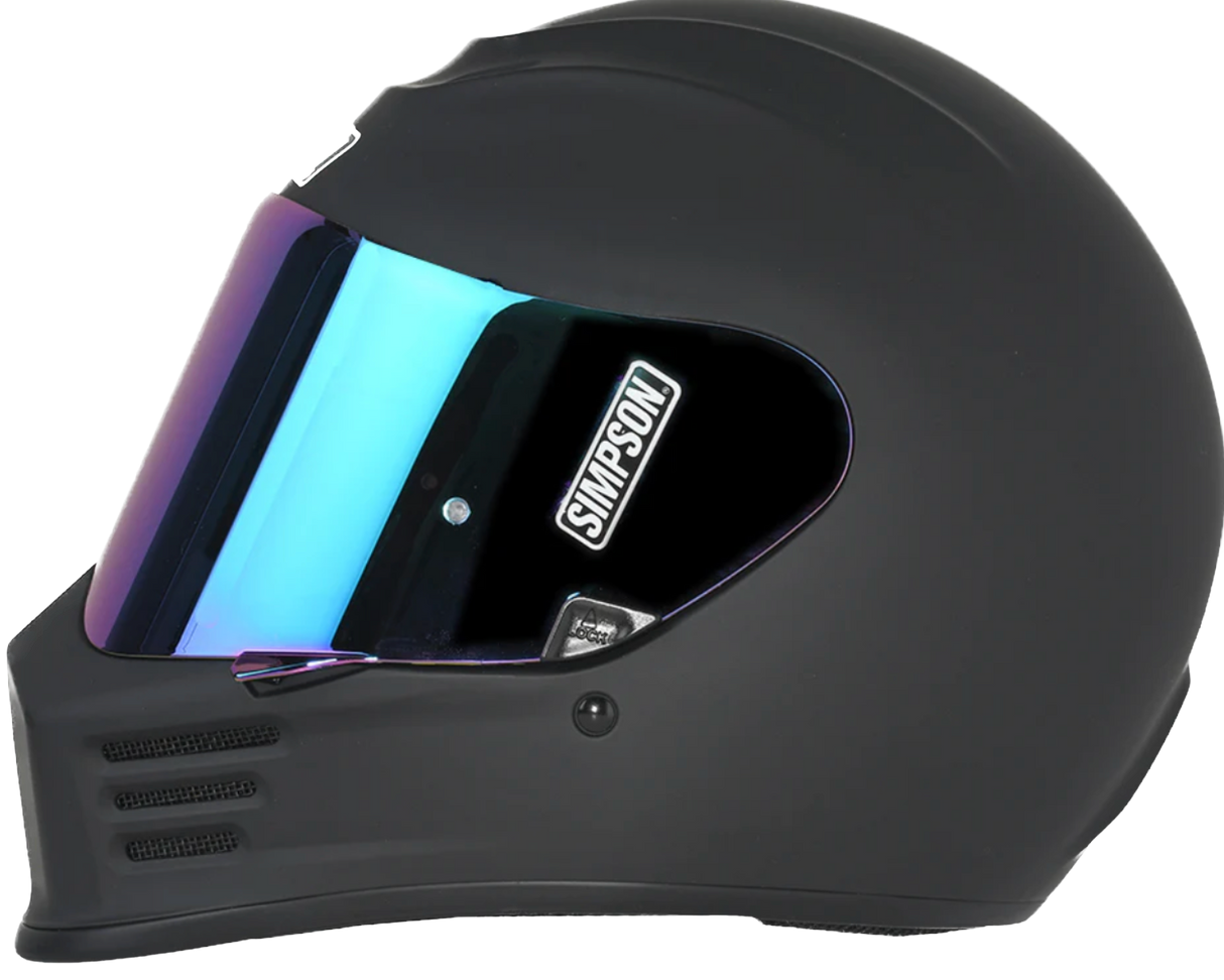 Simpson Speed bandit, Casco Integrale Con Doppia Visiera - NERO OPACO