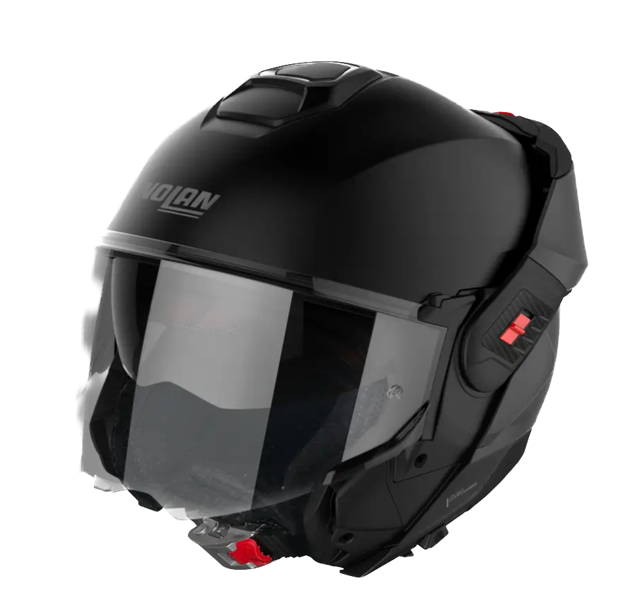 Nolan N120-1, Casco Modulare Con Rotazione Mentoniera - Classic N-Com FLAT BLACK