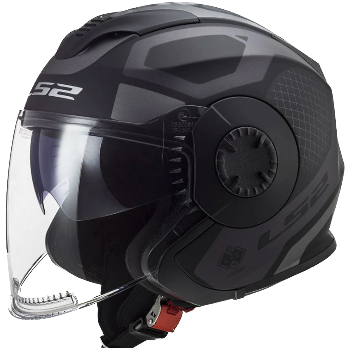 LS2 Verso, Casco Jet Con Doppia Visiera - MARKER MATT BLACK TITANIUM
