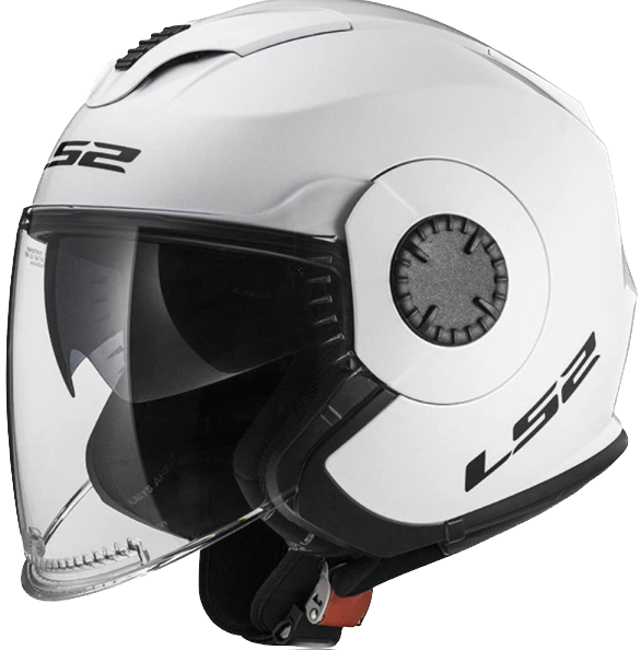 LS2 Verso, Casco Jet Con Doppia Visiera - BIANCO LUCIDO