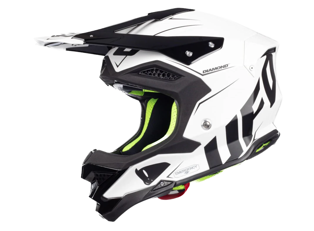 UFO, DIAMOND Casco Integrale Cross/Enduro - WHITE LIMITED EDITION