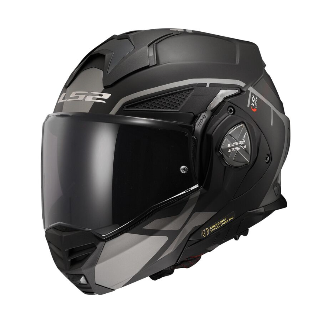 LS2 FF901 Advant X METRYK MATT TITANIUM – Casco Ribaltabile Moto Doppia Omologazione ECE 22.06