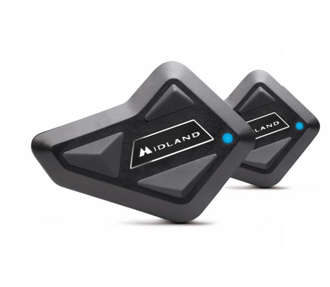 Midland BT Next PRO Doppio Interfono Moto Bluetooth, 2 Auricolari, Portata 1.6km, Comunicazione Fino A 8 Persone, Impermeabile IPX6