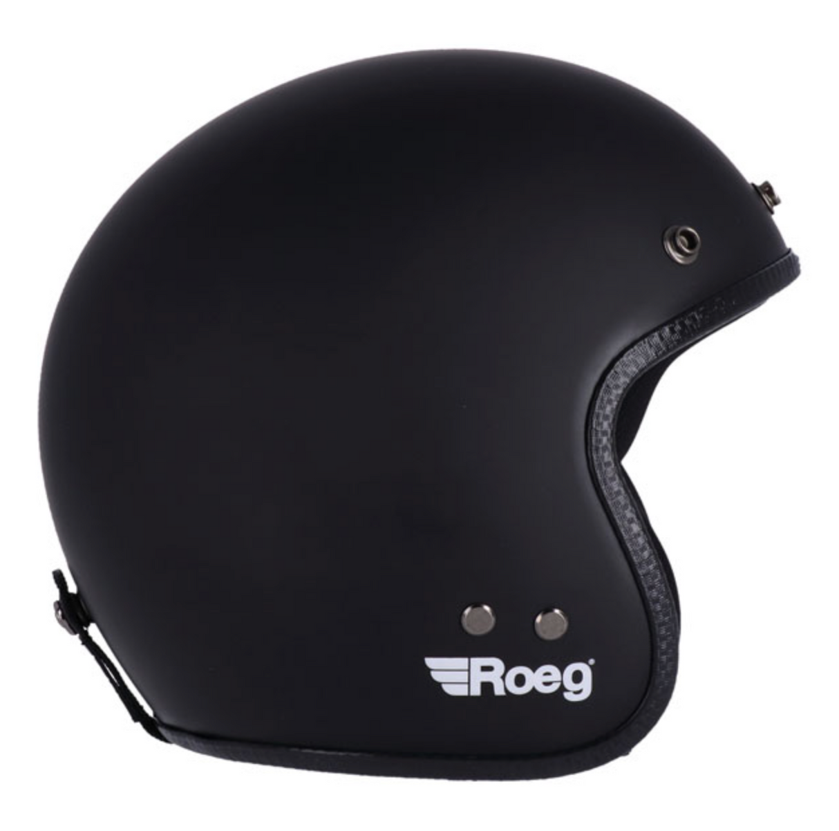 Casco Jet Vintage Roeg JETT Fibra ECE 22.06 NERO OPACO