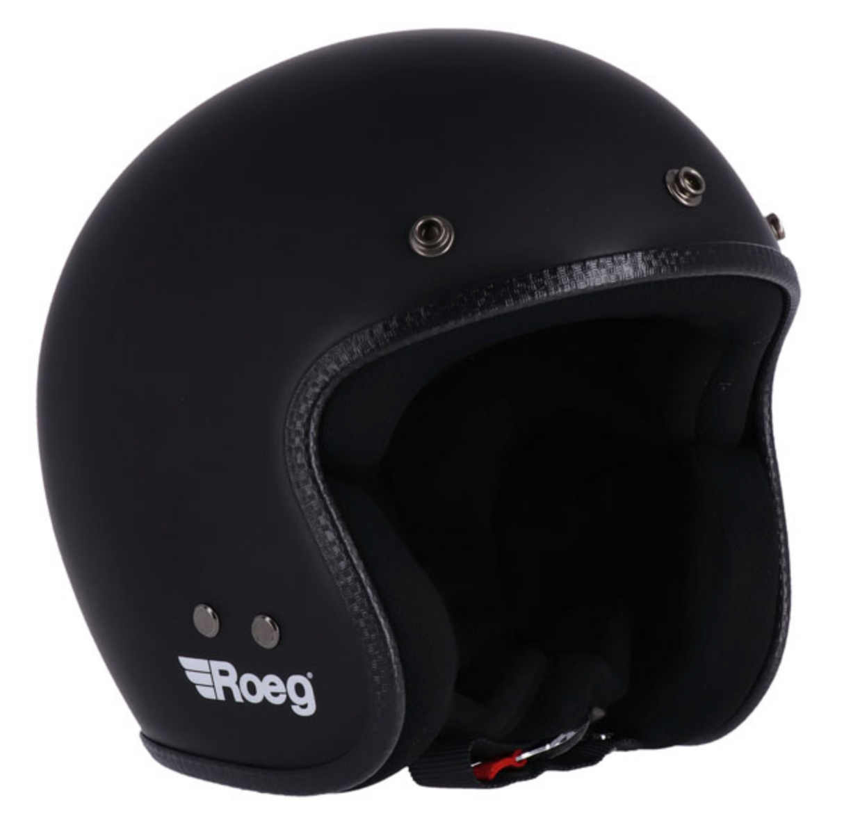 Casco Jet Vintage Roeg JETT Fibra ECE 22.06 NERO OPACO